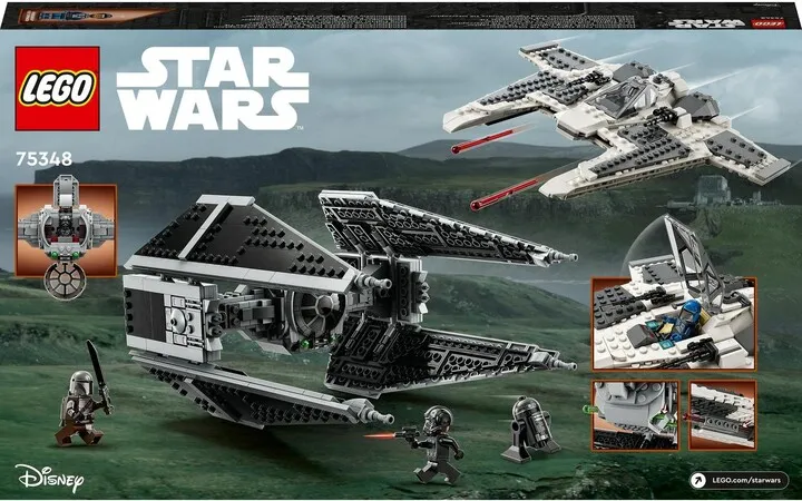 Set LEGO® Star Wars™ 75348 Mandalorian Fang-class fighter versus TIE Interceptor - 10