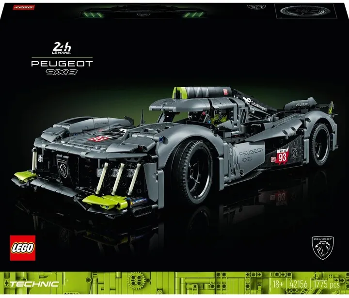 Lodër LEGO® Technic 42156 PEUGEOT 9X8 24H Le Mans Hybrid Hypercar - 9