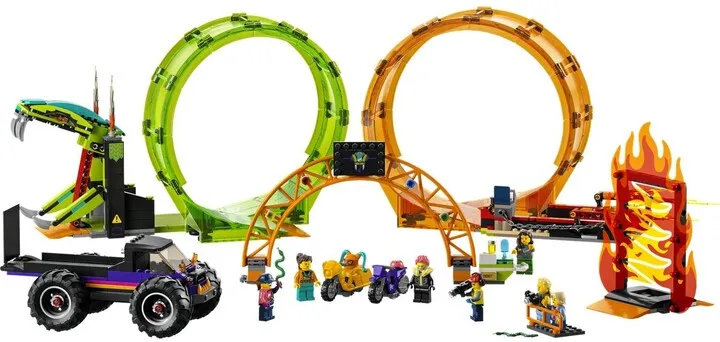 Set lodër LEGO® City 60339 Stunt Double Loop, 598 pjesë - 2