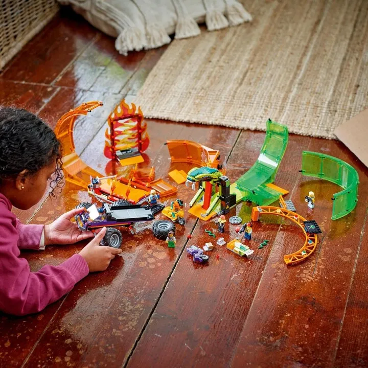 Set lodër LEGO® City 60339 Stunt Double Loop, 598 pjesë - 4