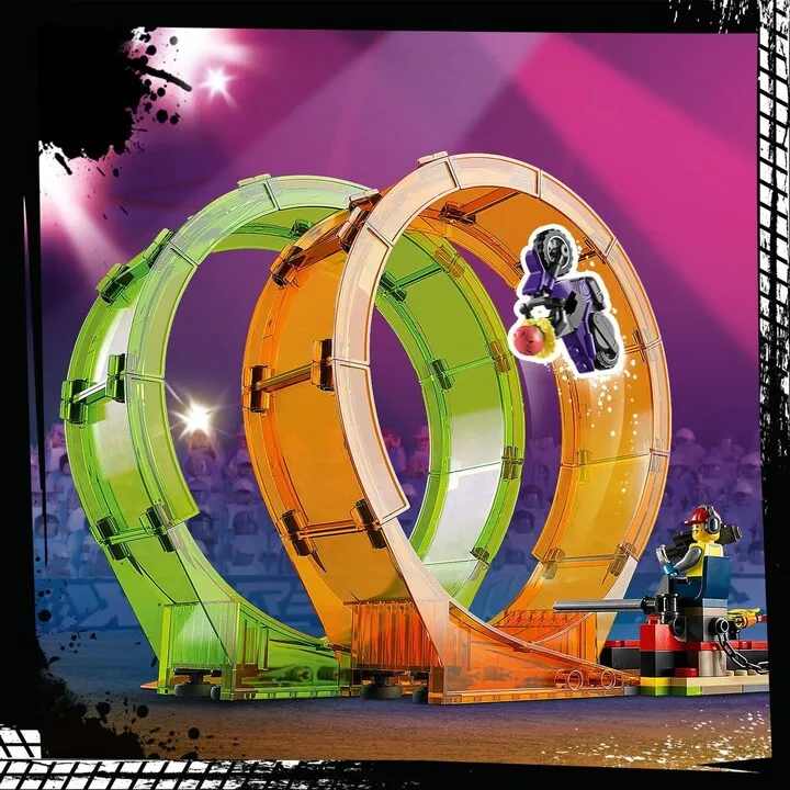 Set lodër LEGO® City 60339 Stunt Double Loop, 598 pjesë - 7