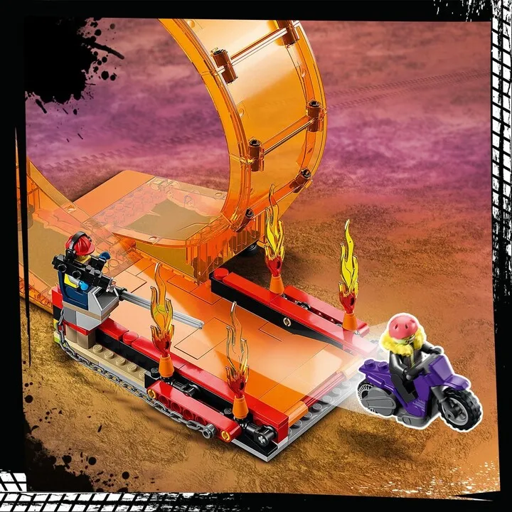 Set lodër LEGO® City 60339 Stunt Double Loop, 598 pjesë - 8