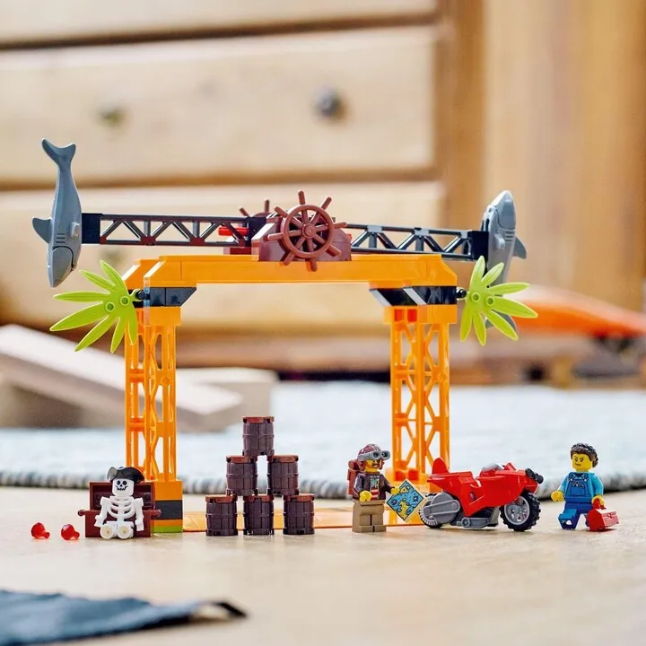 Set lodër LEGO® City 60342 Shark Stunt Challenge, 122 pjesë - 5