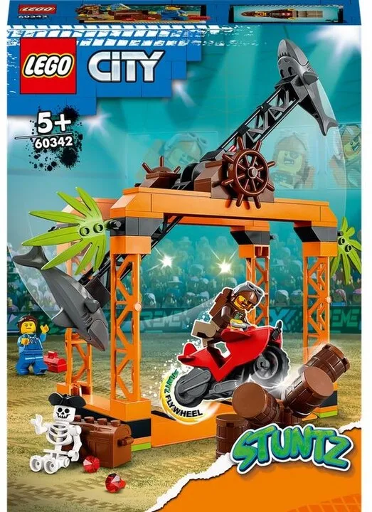 Set lodër LEGO® City 60342 Shark Stunt Challenge, 122 pjesë - 9