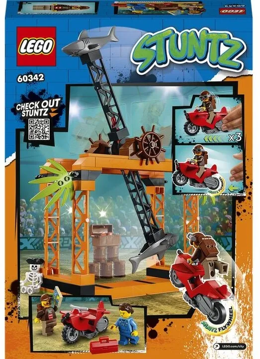 Set lodër LEGO® City 60342 Shark Stunt Challenge, 122 pjesë - 10