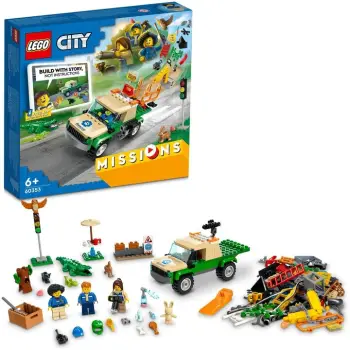 Set lodër LEGO® City 60353 Rescue missions in the wild, 246 pjesë