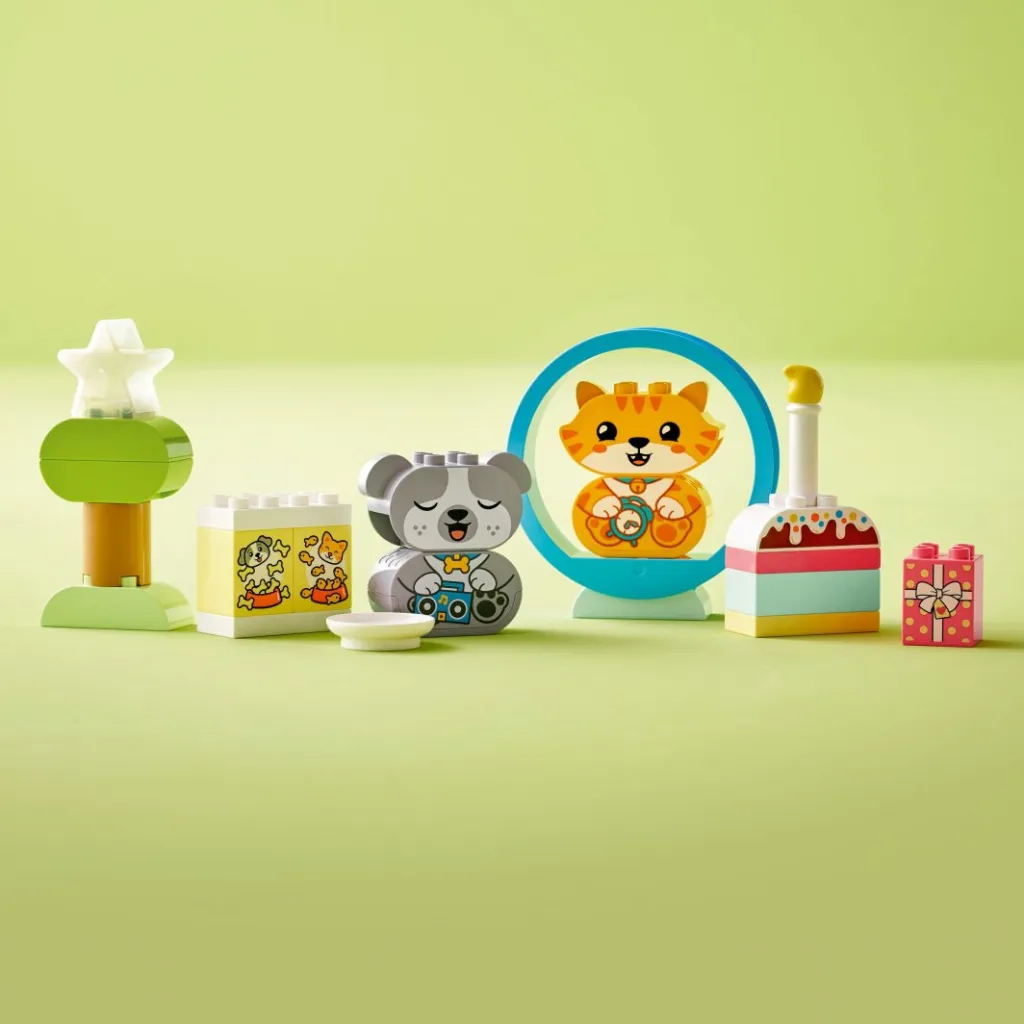 Set lodër LEGO® DUPLO® 10977 My first puppy and kitten making sounds, 22 pjesë - 14