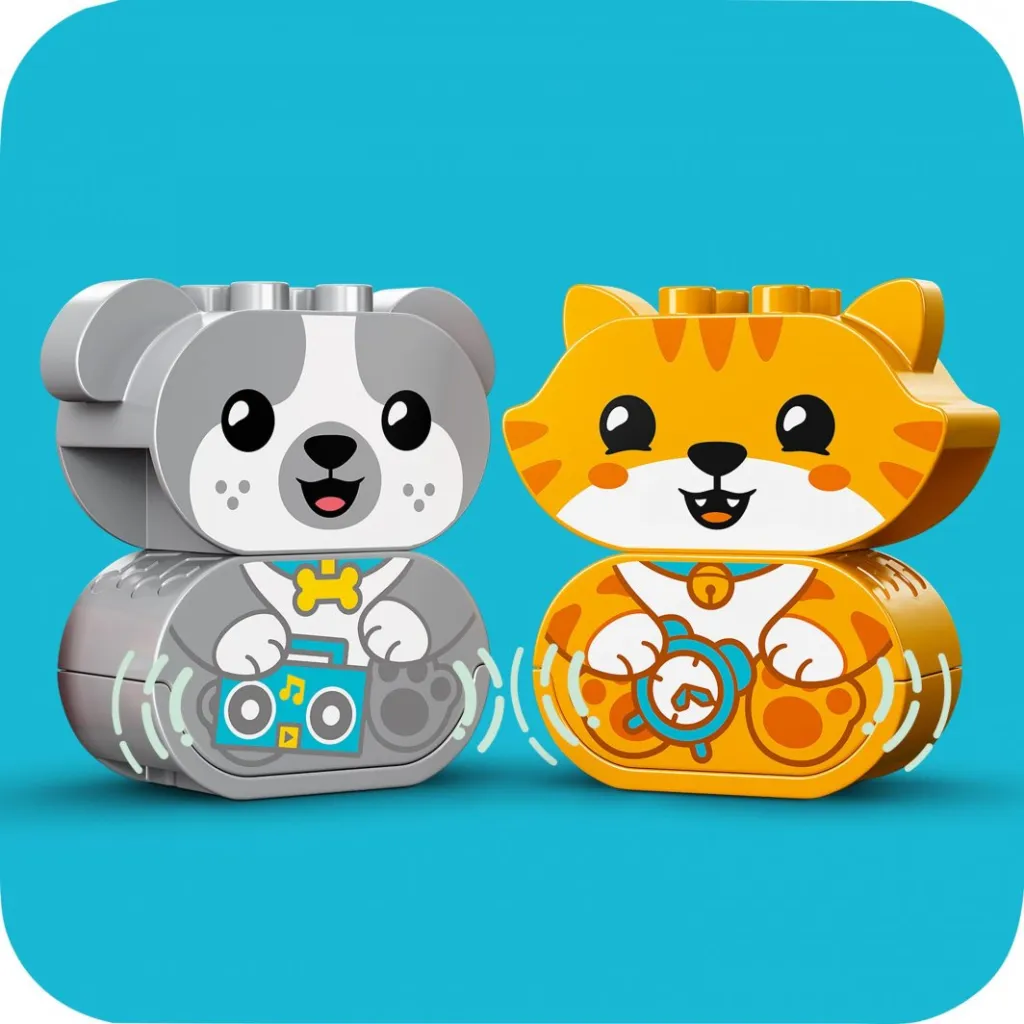 Set lodër LEGO® DUPLO® 10977 My first puppy and kitten making sounds, 22 pjesë - 9