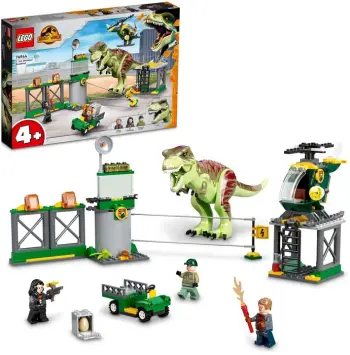 Set lodër LEGO® Jurassic World ™ 76944 T-rex Escape, 140 pjesë