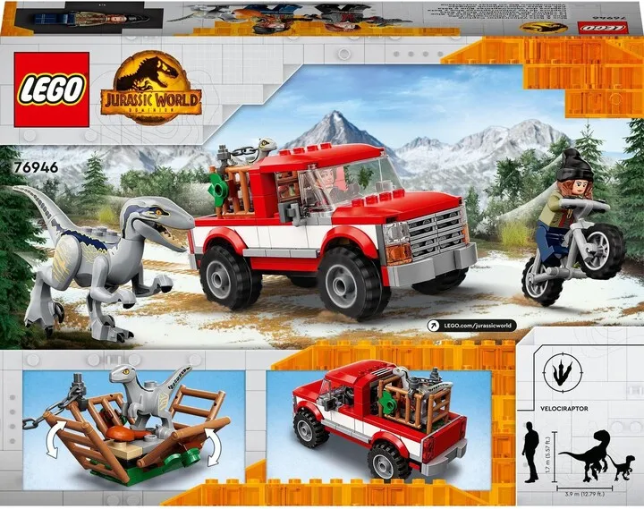 Set LEGO® Jurassic World™ 76946 Blue and Beta velociraptor capture - 10