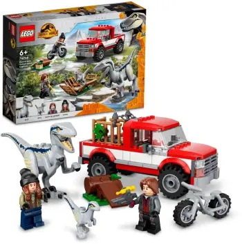 Set LEGO® Jurassic World™ 76946 Blue and Beta velociraptor capture