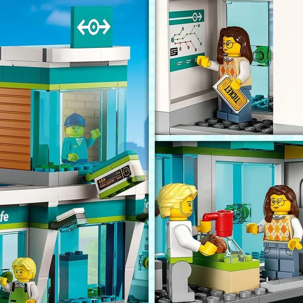 Set lodër LEGO® City 60335 Railway Station, 907 pjesë - 5