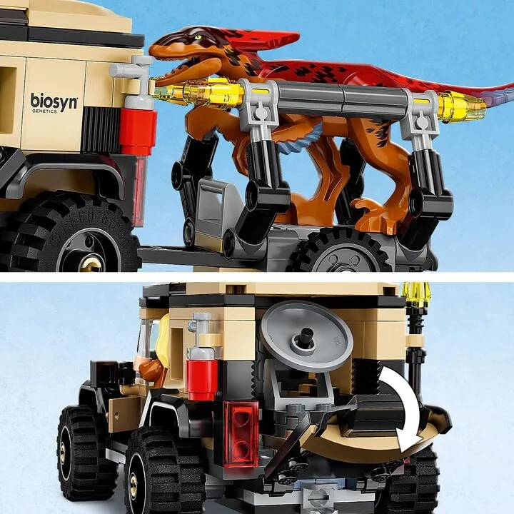 Set LEGO® Jurassic World™ 76951 Pyroraptor and Dilophosaurus Transporter - 6