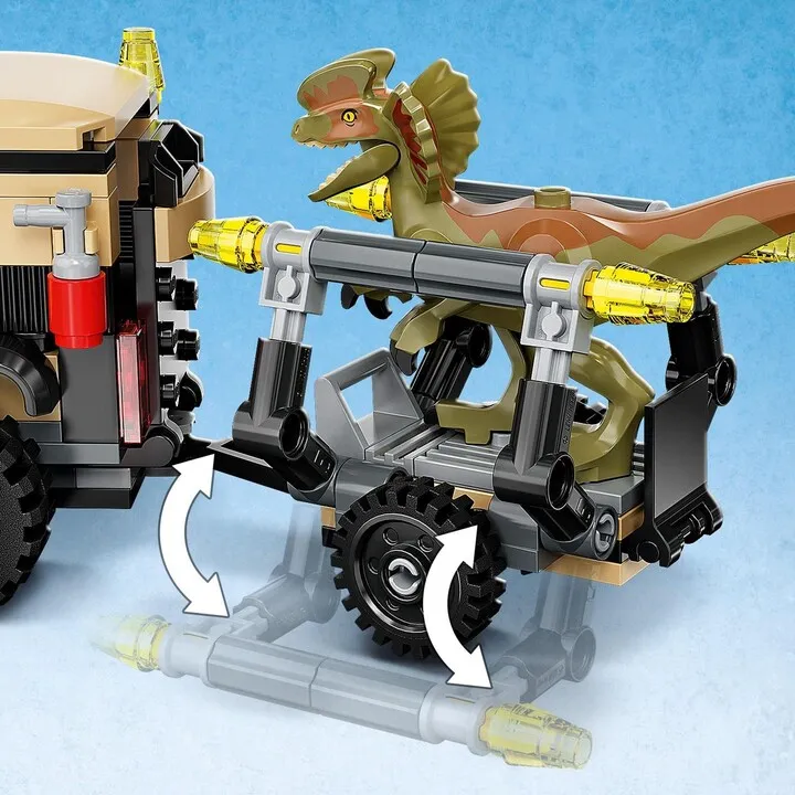 Set LEGO® Jurassic World™ 76951 Pyroraptor and Dilophosaurus Transporter - 7