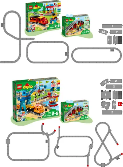 Set LEGO DUPLO® Town 10872 Train accessories - bridge and tracks - 5