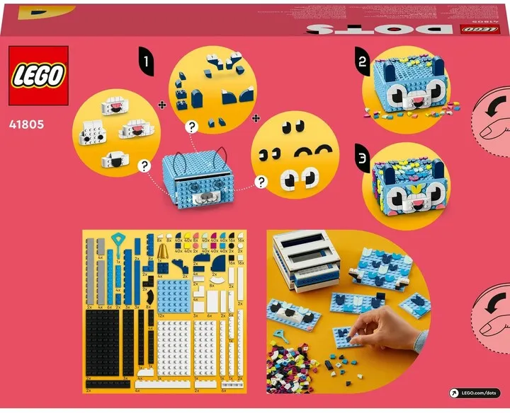 Set LEGO® DOTS 41805 Creative animal drawer, 643 pjesë - 9