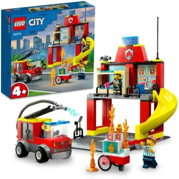 Set LEGO® City 60375 Fire Station and Fire Truck, 153 pjesë