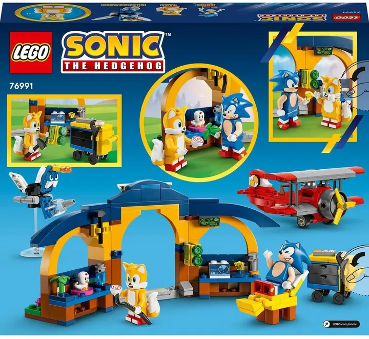 Set LEGO® Sonic the Hedgehog™ 76991 Tails' Workshop and Tornado Plane - 10
