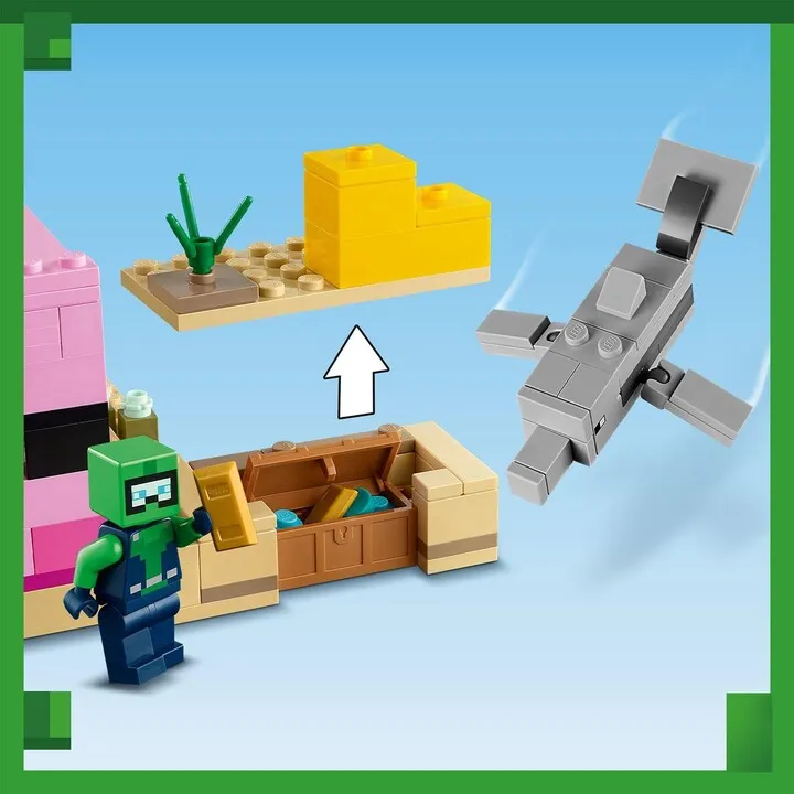 Set LEGO® Minecraft® 21247 Axolotl House - 8
