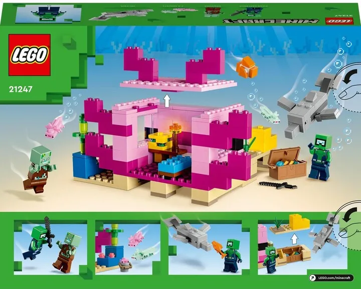 Set LEGO® Minecraft® 21247 Axolotl House - 10