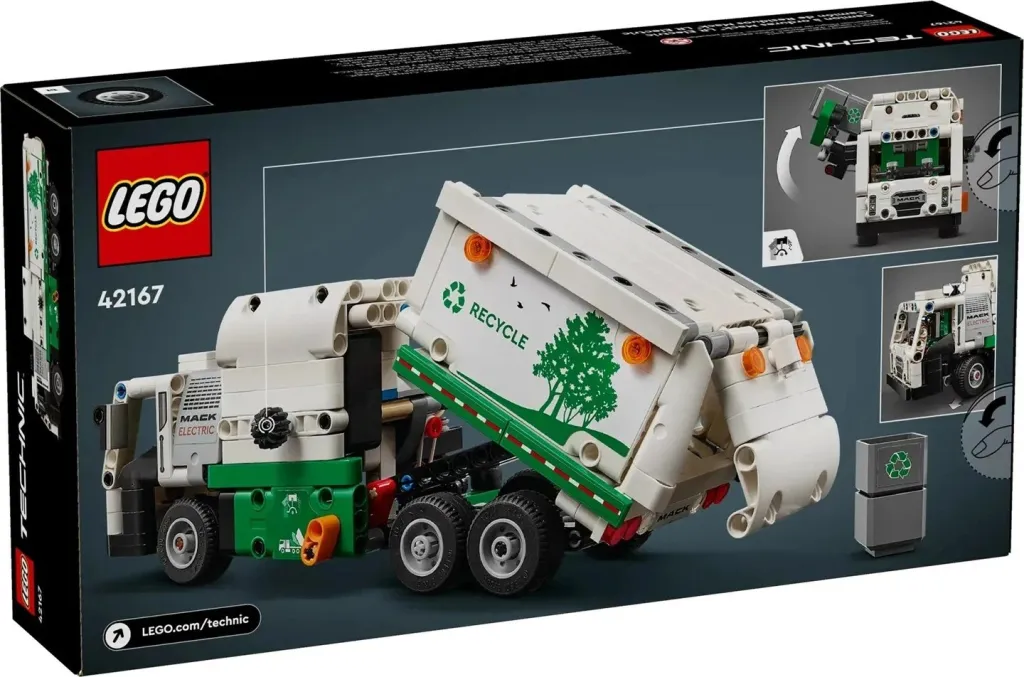 Set Lego Technic 42167 MACK LR Electric Garbage Truck - 2