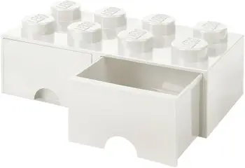 Kockë e madhe Lego, 50 x 25 x 18 cm, e bardhë