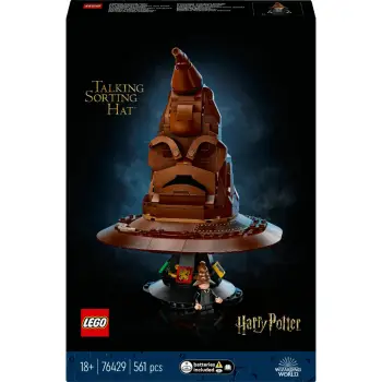 set ndërtimi LEGO Harry Potter The Sorting Hat 76429, 561 pjesë, me tinguj, për 18+, me minifigurë