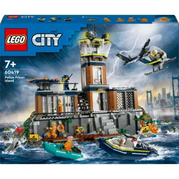 Set ndërtimi LEGO Police Prison Island 60419, 980 pjesë, shumëngjyrësh