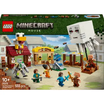 Set LEGO Minecraft 21273, The Ghast Balloon Village Attack