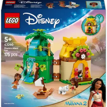 Set ndërtimi LEGO Disney 43260 Vaiana's Island Fun, 175 pjesë, multikolor