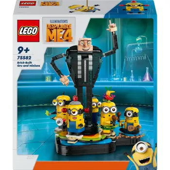 Set ndërtimi LEGO Alien Conquest Brick-Built Gru dhe Minions, 839 pjesë, 948 g