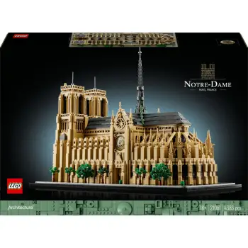 Set ndërtimi LEGO Architecture Notre-Dame de Paris, 4383 pjesë, plastikë, shumëngjyrësh