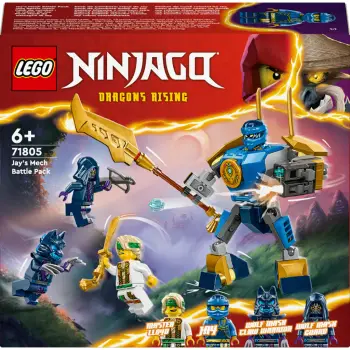 Set ndërtimi LEGO Ninjago 71805 Jay's Battle Mech, 78 pjesë, multikolor