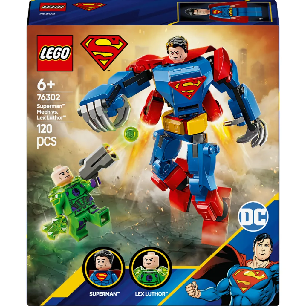 Set LEGO DC 76302 Superman Mech vs. Lex Luthor, për fëmijë 6+ - 1