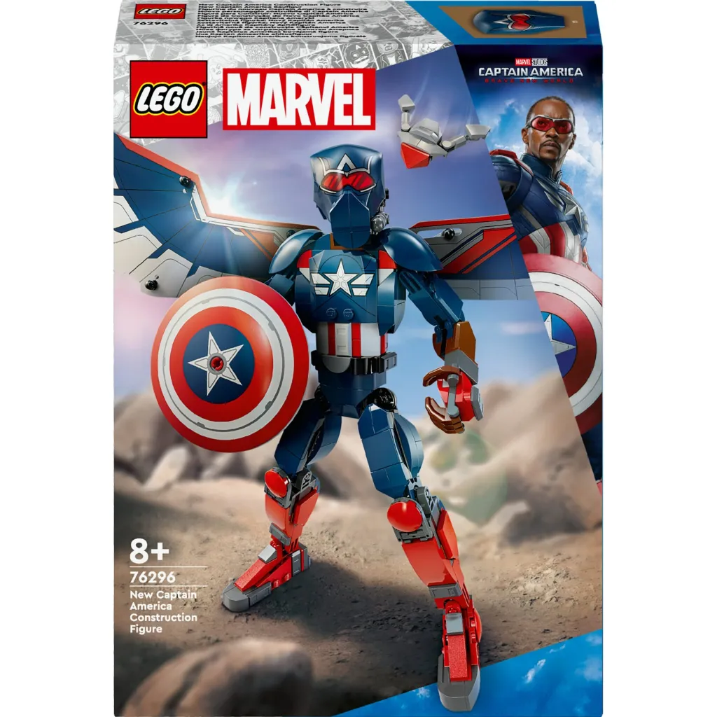 Set ndërtimi LEGO Marvel 76296 Captain America, shumëngjyrësh - 1