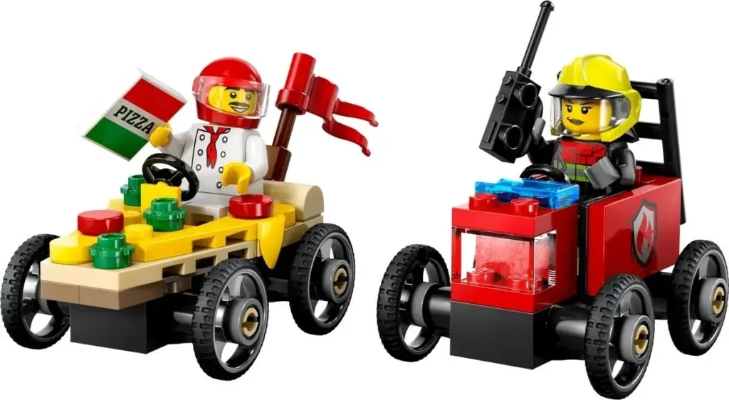 Set LEGO City 60458 Pizza vs. Fire Truck - 3