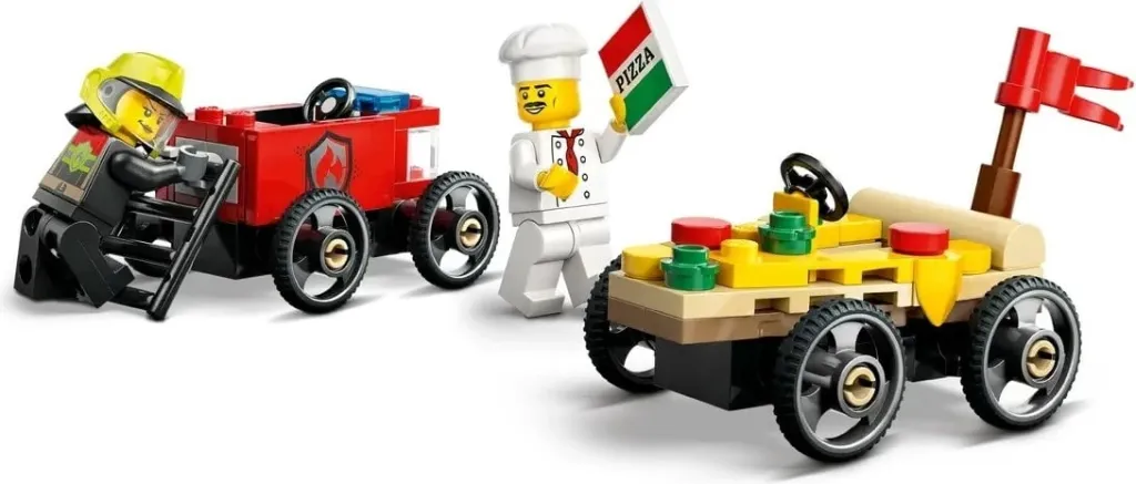 Set LEGO City 60458 Pizza vs. Fire Truck - 4