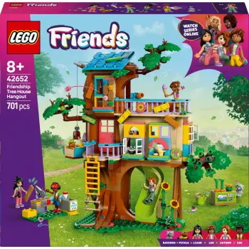 Shtëpi lodrash në pemë Friendship Tree House Hangout, me disa nivele, për lojë imagjinative, shumëngjyrëshe
