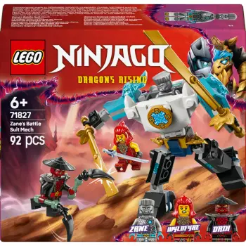 Set LEGO NINJAGO Zane's Battle Suit Mech 71827, 92 pjesë, me 2 minifigura