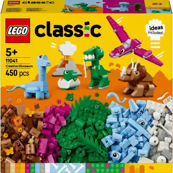 Set ndërtimi LEGO Classic 11041 Kreative Dinosaurier, 450 pjesë, shumëngjyrësh