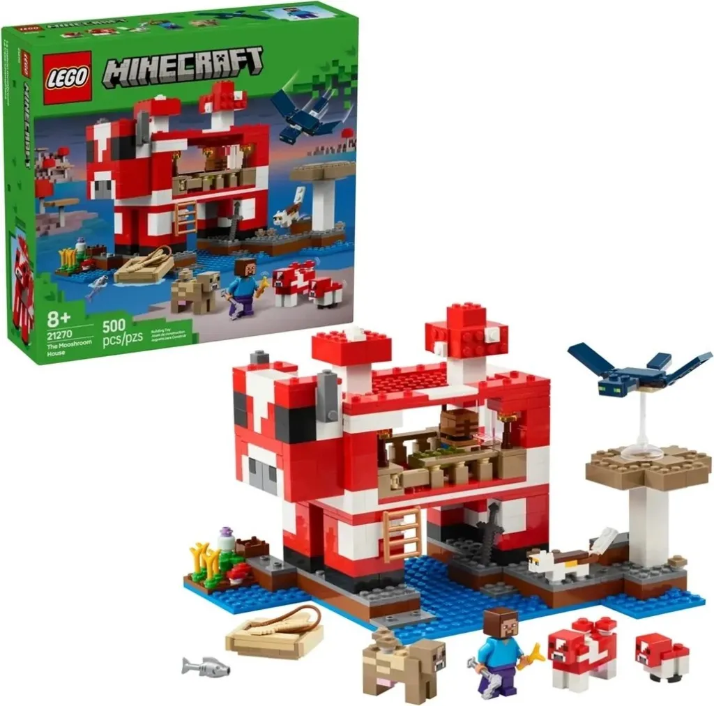 Set LEGO Minecraft 21270 Mooshroom House - 1