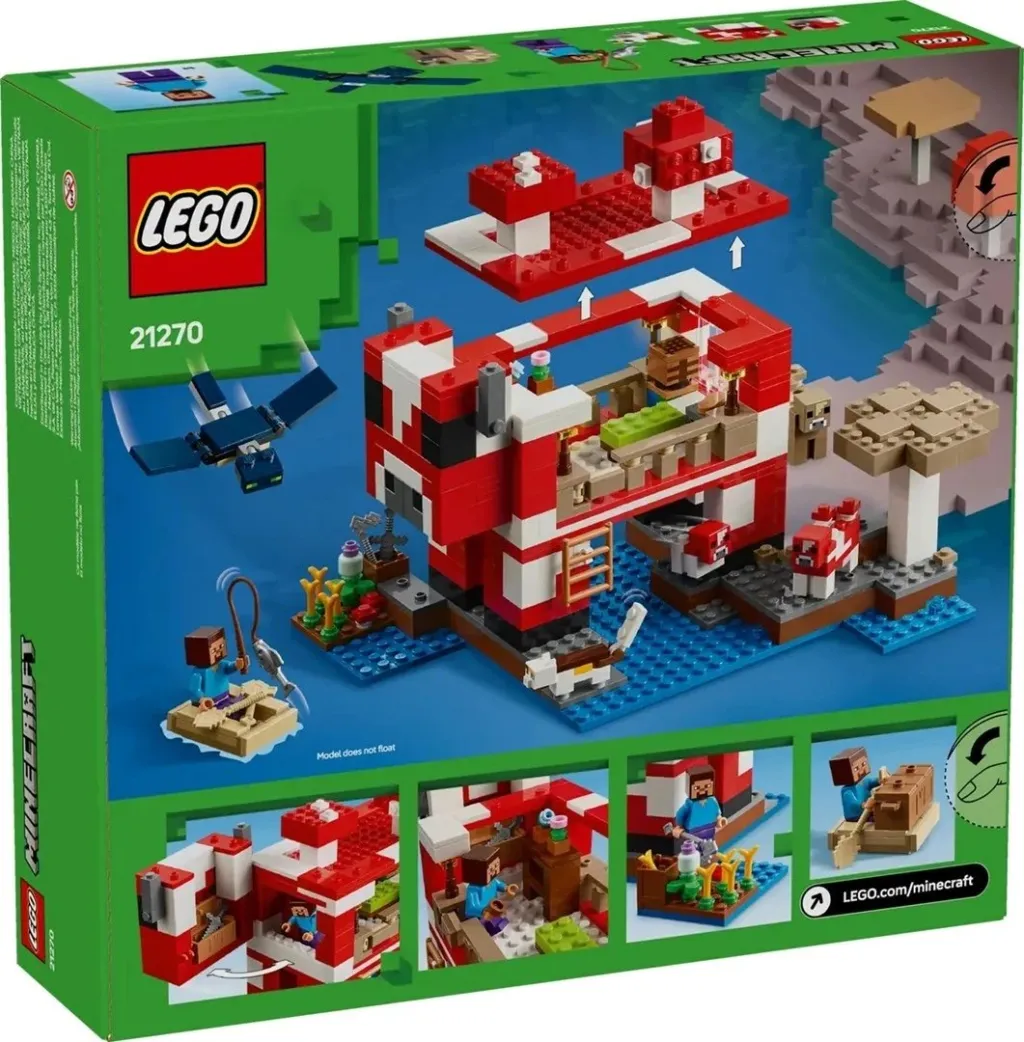 Set LEGO Minecraft 21270 Mooshroom House - 2
