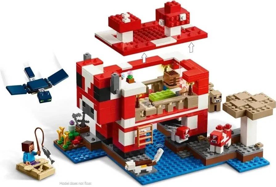 Set LEGO Minecraft 21270 Mooshroom House - 4