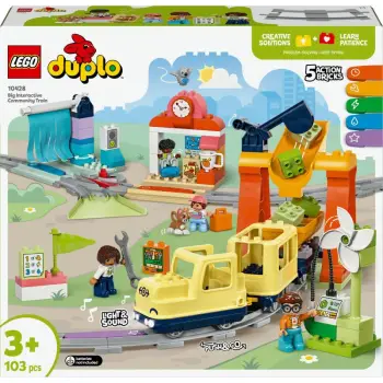 Set ndërtimi LEGO DUPLO 10428, tren interaktiv, 103 pjesë, shumëngjyrësh