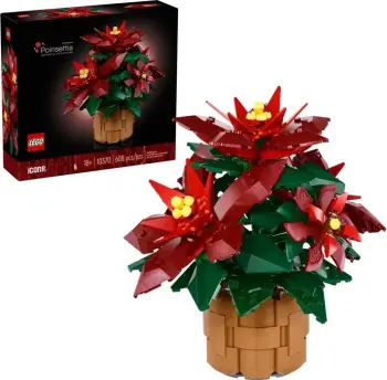 Set LEGO ICONS 10370 Poinsettia