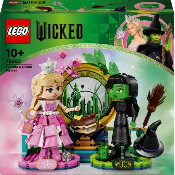 Set ndërtimi LEGO Wicked 75682, Elphaba & Glinda, 558 pjesë, shumëngjyrësh