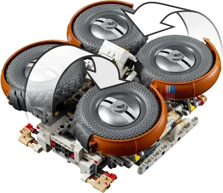Set LEGO Technic 42182 NASA Apollo Lunar Roving Vehicle - 6
