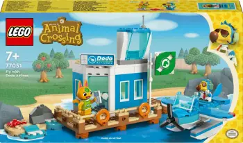 Set ndërtimi LEGO Animal Crossing 77051 Fly with Dodo Airlines, shumëngjyrësh