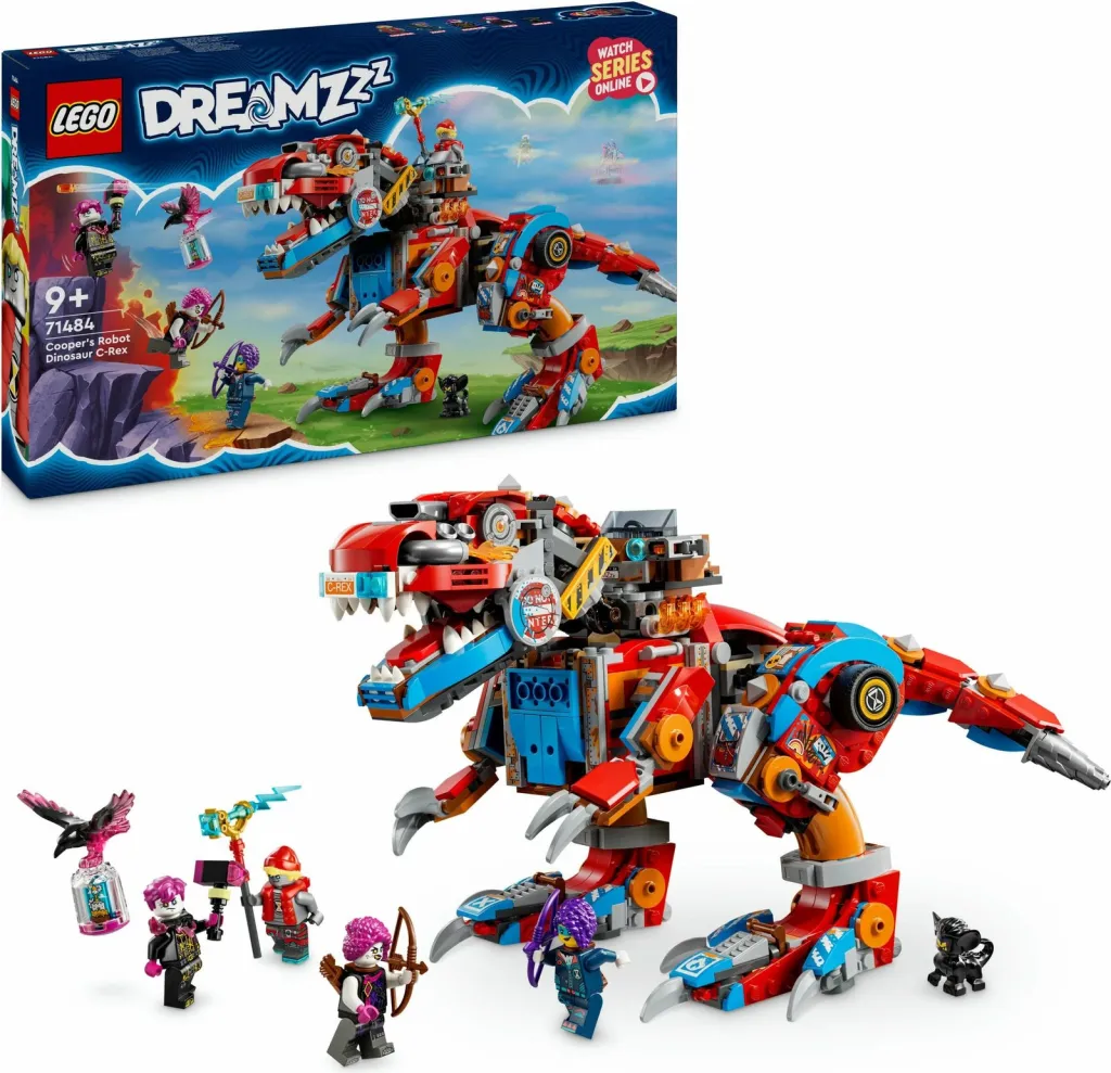Set ndërtimi LEGO DREAMZzz 71484 Cooper's Dino-Mech C-Rex, shumëngjyrësh - 8