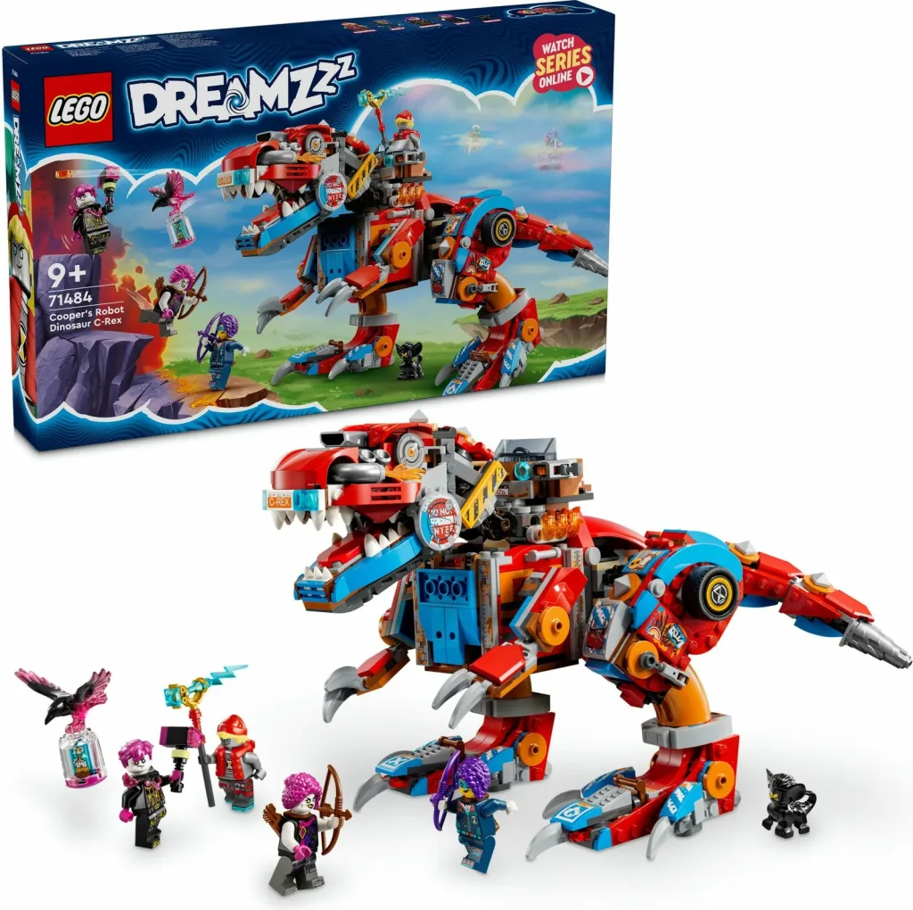 Set ndërtimi LEGO DREAMZzz 71484 Cooper's Dino-Mech C-Rex, shumëngjyrësh - 9